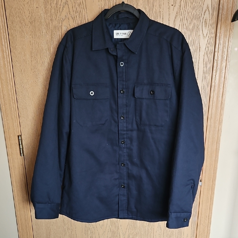 NWOT Line Of Trade Navy Button-Up Jacket